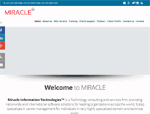 Tablet Screenshot of miracleinfotech.com